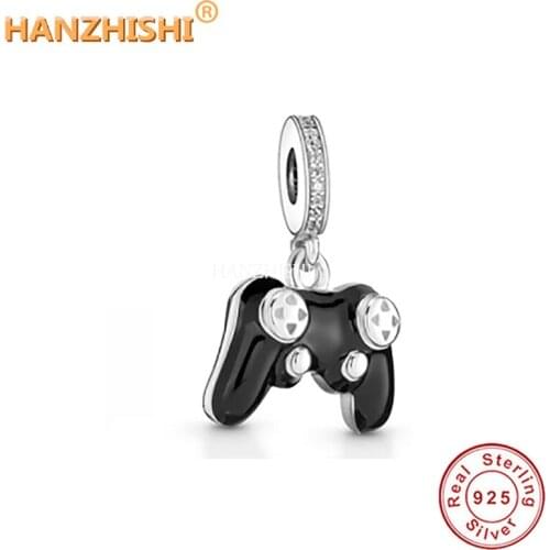 Real 925 Sterling Silver Game Play Dangle Beads Fit Bracelet Charms Silver 925 Original Authentic Jewelry Accessories Gift 2022