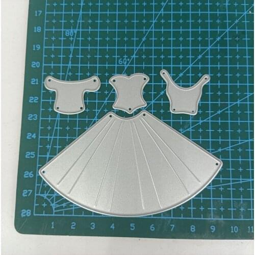 Princess Dress METAL CUTTING DIES Stencil Scrapbooking Photo Album Card Paper Embossing Craft Template Punch DIY