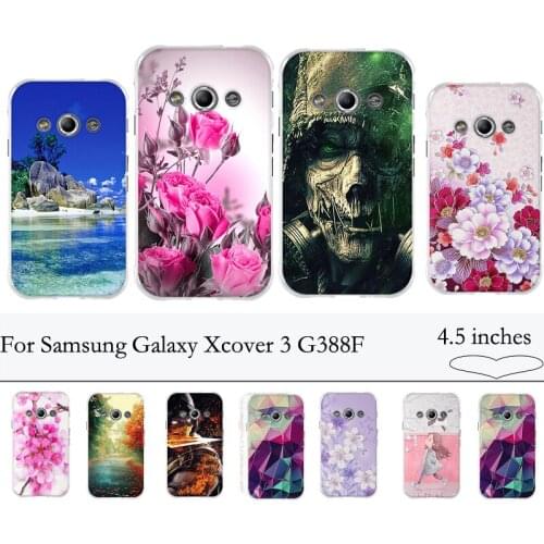 Case For Samsung Galaxy Xcover 3 G388F CASE Soft TPU Silicone Skin Back Case Cover For Samsung Xcover 3 G388F Covers Coque BAGS