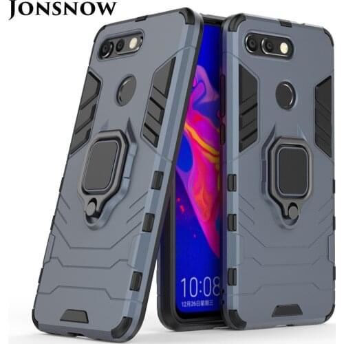 JONSNOW Phone Case for Huawei Honor V20 View 20 Honor V10 View 10 Armor Ring Magnetic Car Hold Shockproof Soft Bumper Cover Case