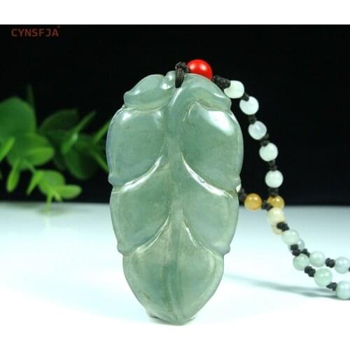 CYNSFJA New Real Certified Natural Grade A Emerald Jade Wealthy Career Jade Pendant Ice Green High Quality Hand Carved Best Gift