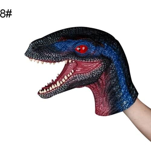Simulation Dinosaur PVC Hand Puppet Doll Intelligent Role Play Toy Dinosaur Model Figure Toy For Children Gift
