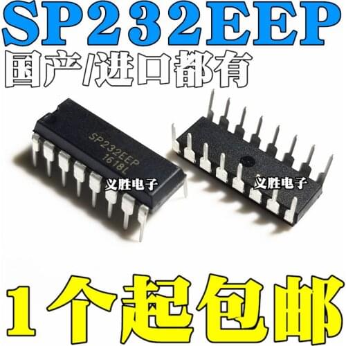 New and original SP232EEP DIP16 MAX232EPE Replace all MAX232CPE/EPE transceiver, transceiver chip