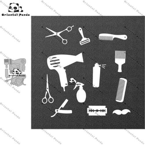New Dies 2020 Barber tools Metal Cutting Dies diy Dies photo album cutting dies Scrapbooking Stencil Die Cuts Card Making