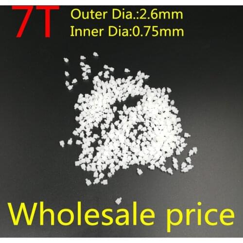 Wholesale 7T 7 Teeth Small Motors Engine Gears 0.3M 2.6MM 0.8mm R/c Spare Parts S6 F103 X4 Mini Drone Quadcopter Helicopter Toys