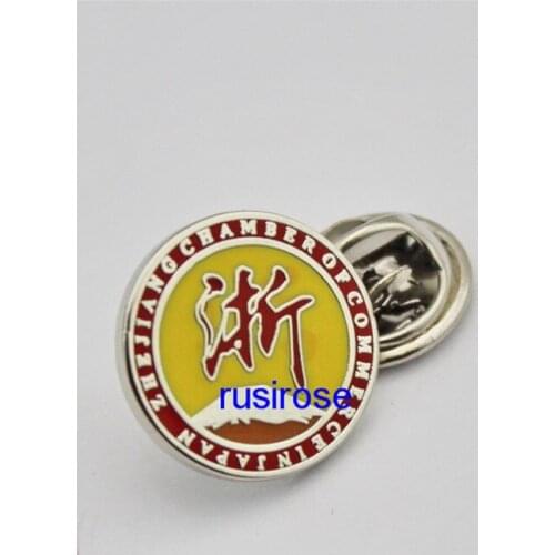 City area event commemorative badge custom, personalized city imitation enamel brooch