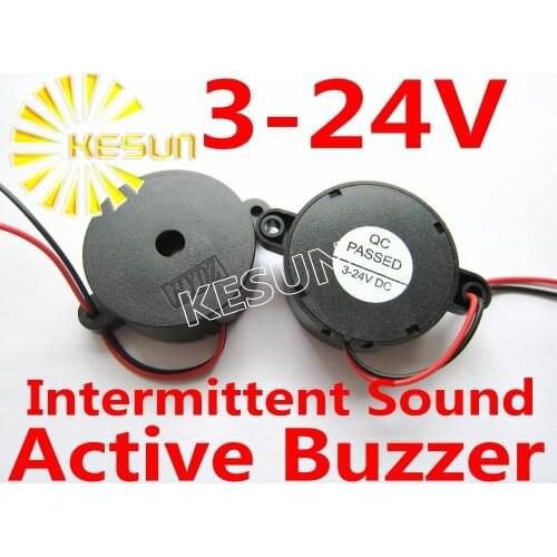 3-24V Parking Sensors Intermittent sound Active Piezo Buzzer 42mm * 16mm HYD-42126W x50PCS