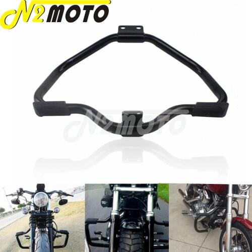 Matte Black Motorcycle Front Engine Guard Highway Crash Bar For Harley Sportster XL1200 XL1200C XL883 Iron 883 XL883N Custom