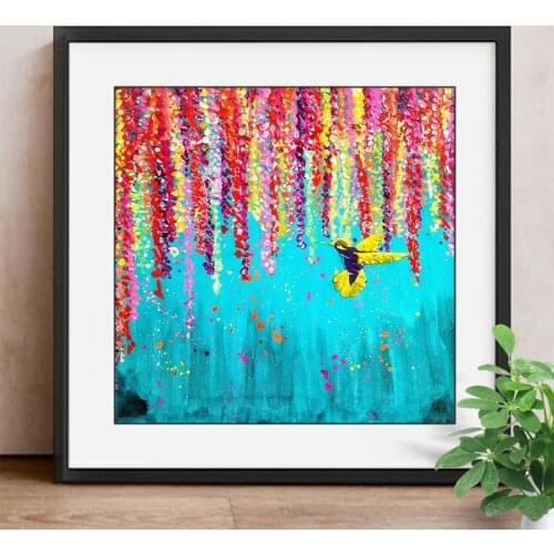 Full Square/Round Drill Mosaic 3D DIY Diamond Painting Cartoon Cross Stitch Diamond Embroidery Birds Decoration Home