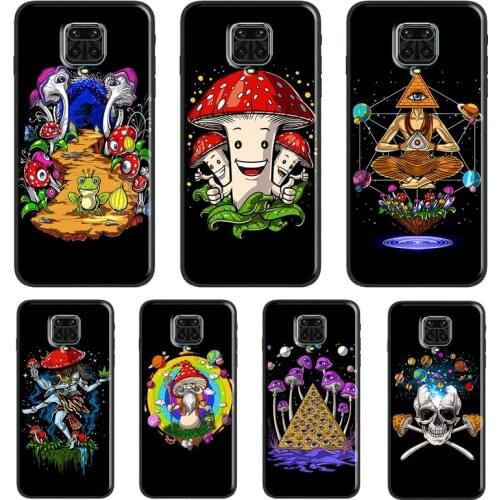 Psychedelic Magic Mushroom Funda For Xiaomi Redmi Note 10 Pro Note 9 Pro Note 8 Pro 7 K40 8T 9S 9A 9C 9T Case Cover