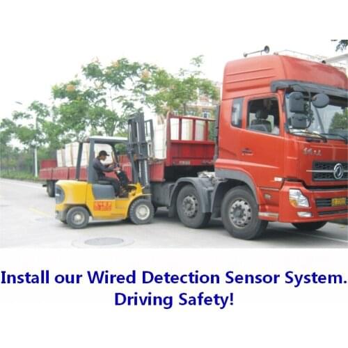 Work in harsh environment anti electromagnetic interference durable forklift truck safety parking sensor camera monitor system