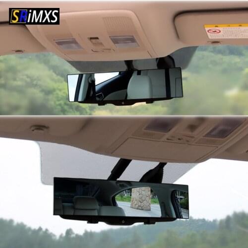 Car Mirror Interior Rearview Mirrors Universal Auto Rear View Mirror Anti-glare Wide-angle Surface Blue Mirror Auto Accessories