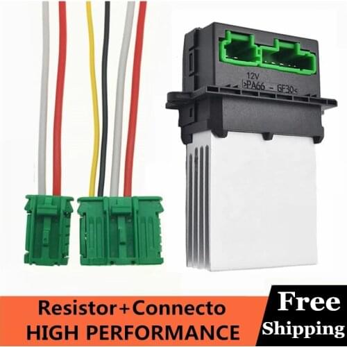 Blower Motor Heater Fan Resistor+Connector/Wire For Nissan Tiida Livina Citroen Peugeot Renault 27150-ED70A 27150ED70A