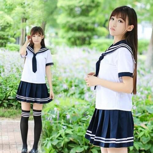 High quality Lovely Japanese Girl school student uniforms maid costumes sailor dress sexy female costume uniform Temptation