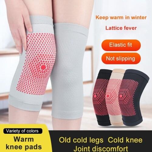 1 Pair Warm Knee Pads Women Winter Arthritis Joint Pain Relief and Injury Recovery Knee Massage Knee Brace Sports Accessories