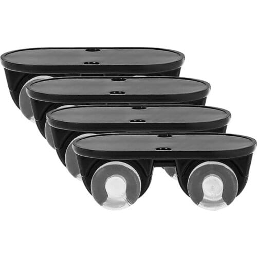 4Pcs Adhesive Casters Pulley Rollers for Cabinet Drawer Storage Box Trash Can Small Furniture Hardware Wheel Box Skateboard