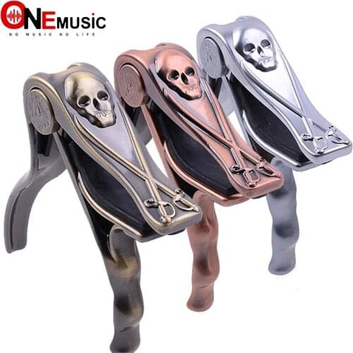 Alice Acoustic Capo Bronze A007H Quick Change Trigger Key Skull Cappo Clamp For Folk New Capotraste