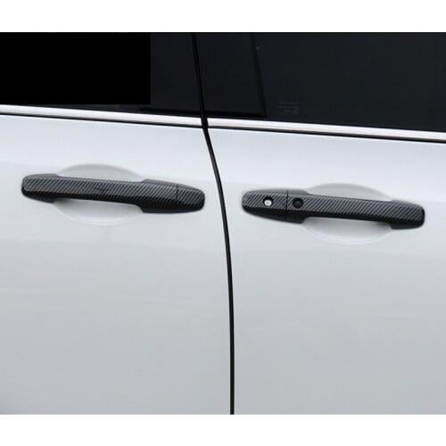 Car Accessories For Honda Stepwgn RK1 RK5 2010-2014 2015 ABS Chrome/Carbon Fiber Door Handle Protection Sticker Bright Strip