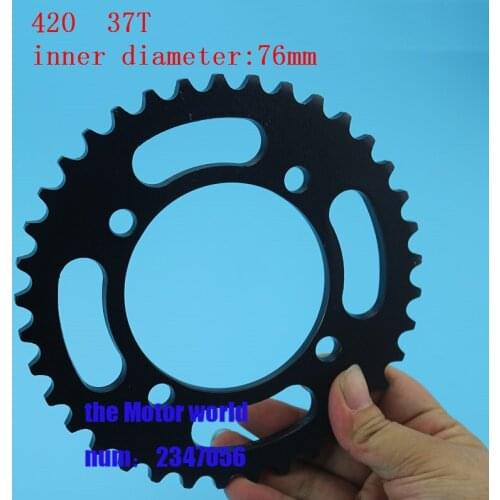 Free shipping Rear Chain Sprocket 420/428 37T Tooth 76mm For 110cc 125cc ATV Quad Pit Dirt Bike 76mm Motorcycle