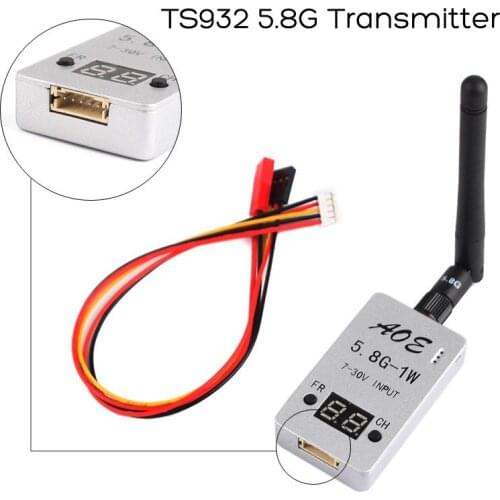 5.8G 1W 1000mW Wirless Audio Video AV Transmitter TS932 for Multicopter Car Video Backview System Wifi Aerial Photo