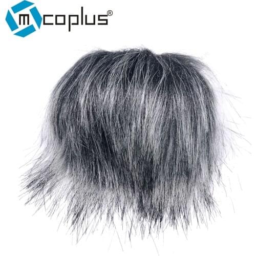 Mcoplus Microphone Artificial Fur Cover For TASCAM DR-05 DR05 MIC Windshield Outdoor Dusty Furry Windscreen Muff HN-12