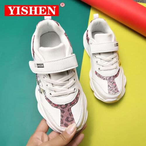 YISHEN Childrens Shoes High Quality Breathable Sneakers For Girls Lightweight Kids Sneakers Soft Bottom Running Walking Shoes