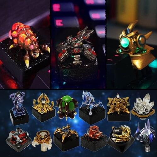 Handmade Light Keyboard Key Caps For Interstellar Crystal Handmade Cross Axis Mechanical Keyboard Animation