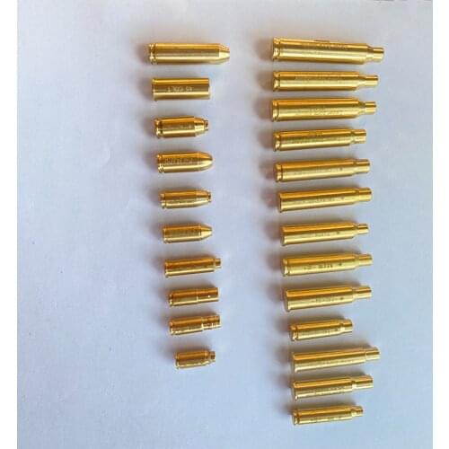 Red Dot Laser Brass Boresighter CAL 9mm/308/7.62/.40 Cartridge Boresight Hunting Gun Accessories
