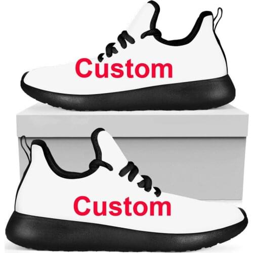 ELVISWORD Custom your design/Logo/Text/Name Mens Sneakers Flats Casual Spring Autumn Men Fashion Breathable Walking Shoes Boys