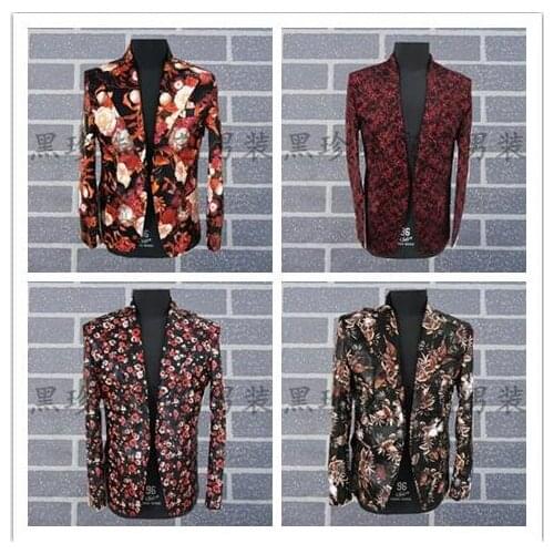Men Attern Suits Designs Homme Terno Stage Costumes For Singers Men Sequin Blazer Dance Clothes Jacket Star Style Dress Punk