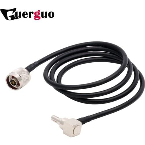 N Male Right Angle to TS9 Male 90 Degree Plug 50 Ohm RG58 RF Coaxial Cable 3G 4G USB Modem Antenna Extension Cord Jumper Pigtail