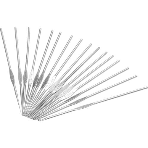 1Pc Crochetings And Knittings Craft Needlework Sewing Tool 0.5mm-2.7mm Metal Crochet Hook Knitting Needles Set