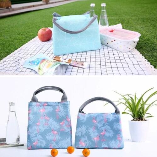 New thermal lunch bag women portable insulated cooler bag picnic travel office breakfast bag reusable packed canvas tote bag