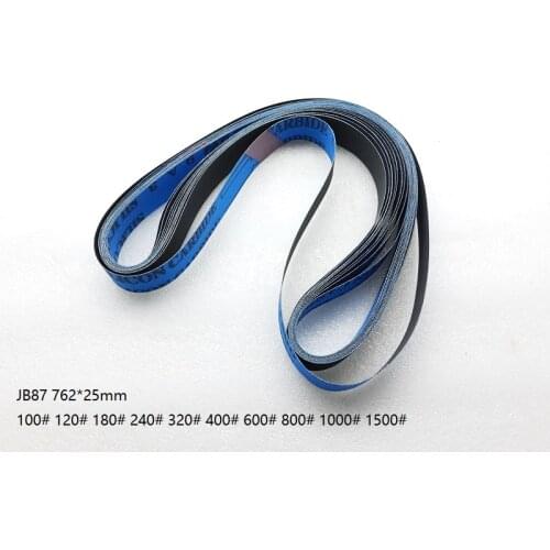 NEW 10pcs 762*25mm Soft Silicon carbide belt Abrasive Sanding Belt for Metal grinder J87BT P100-P1500