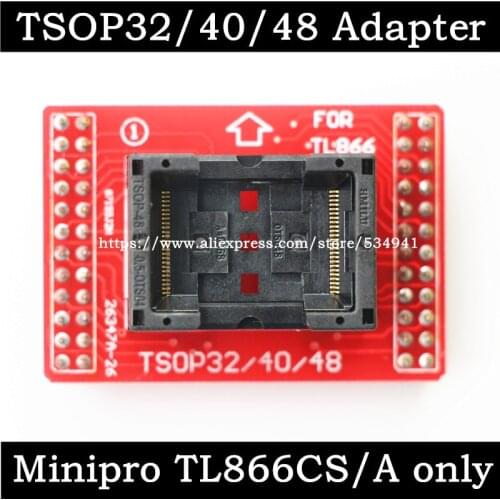Original Adapters TSOP32 TSOP40 TSOP48 adapter socket only for MiniPro TL866 TL866A TL866CS TL866ii Plus Universal Programmer