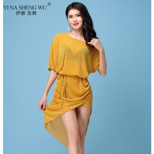 Adult Sexy Netting Fabric Eastern Oriental Belly Dance Costume Dress for Women Belly Dance Clothes Dancer Practice Clothes Wear