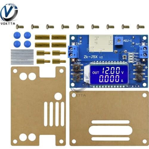 DC 5A Adjustable Constant Current Constant Voltage Numerical Control Step-down Power Supply Board Module LCD Display with Case