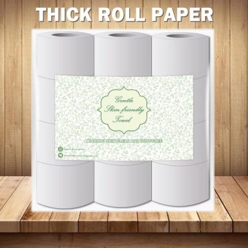 4/2 Rolls Original wood pulp High Quality Toilet Paper Household Roll Paper 4 layer super toughness Sanitary Paper Tissue