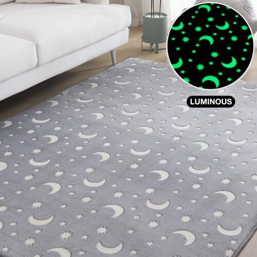 Thick Carpet for Living Room Luminous Plush Rug Children Bed Room Fluffy Floor Carpets Bedside Home Decor Rugs Sofa Velvet Mat