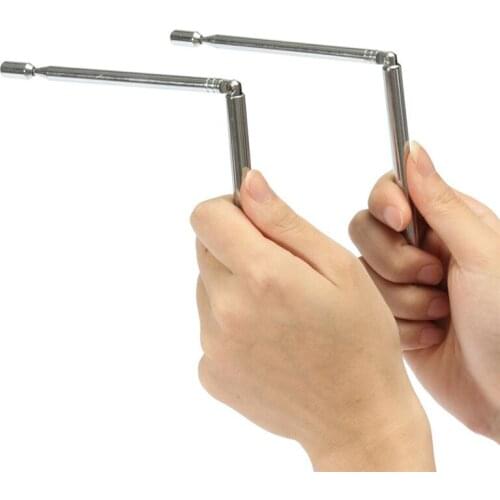 XNEMON Copper Ghost Hunting Dowsing Divining Rods Detector Water Witching Lost Objects Material Brass Folded length 152mm