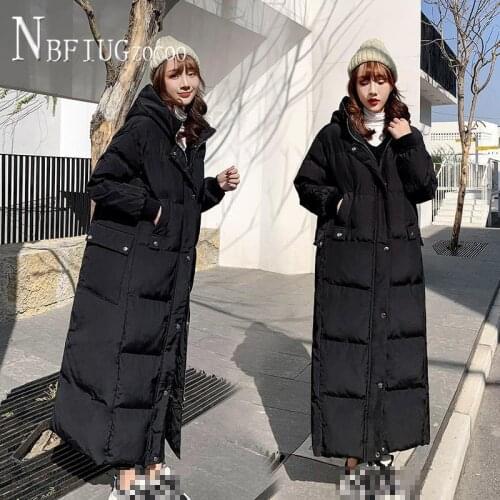 Women Parkas 2020 New Hipster Loose X-Long Thick Bread Female Jacket