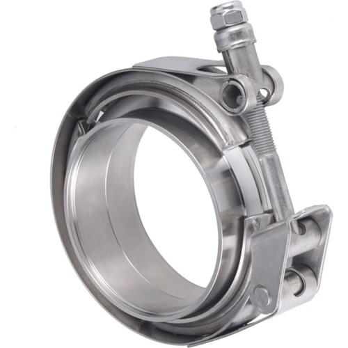 1.5/2.36/2.5/3/4 inch Male Female Flange Exhaust V Band Clamp Flange Kit Quick Release Clamp For Turbo Exhaust Pipes Clamp