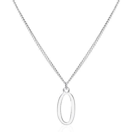 Digital 0 Roman Arabic Numeral Sign time chain Necklace Numbers name symbol Logo Necklace Family Friend Birthday date Jewelry