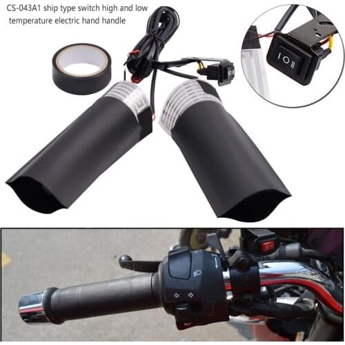 1 Pair Adjustable temperature Heated Grips Handlebar Hand Warmers Grip ATV Motorcycle