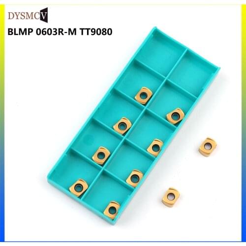 10PCS BLMP 0603R-M TT9080 TaeguTec Carbide Inserts Internal turning tool BLMP0603R CNC lathe tool CVD+PVD Milling tools