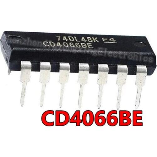 10PCS/Lot CD4066 CD4066BE 4066 4066BE DIP-14 dip14 Switch Chip IC