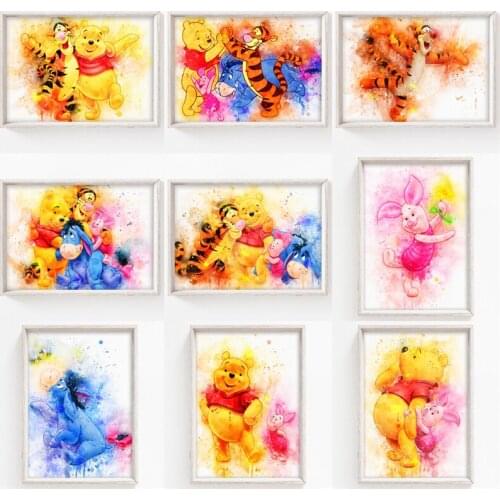 Disney Winnie The Pooh 5D Diamond Painting Cross Stitch Kits Mosaic Diamond Embroidery Full Square Picture Home Decor Gift