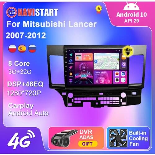 Carplay Easy Connect For Mitsubishi Lancer 2007-2012 GPS Navigation Multimedia Vedio Stereo Audio Auto Wifi Autoradio NO Tools