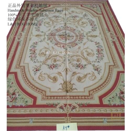 Free shipping 9.8'x13.12' French Aubusson rugs hand woven aubusson carpets