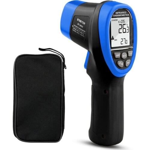 BTMETER BT-985C Infrared Thermometer Non-Contact 16:1, Wide Test Range Digital Thermometer -50℃-800℃ for Kitchen